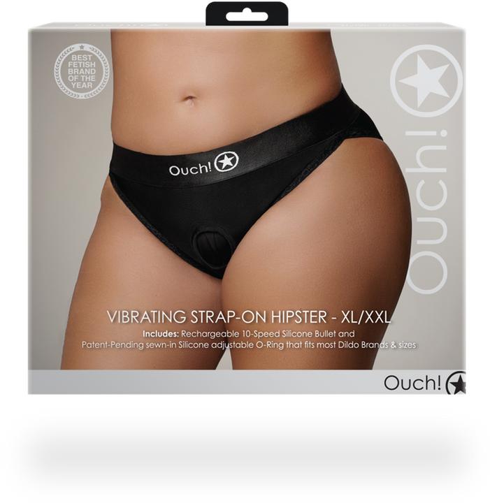 Produktbild Ouch! Vibrating Strap-on Hipster - XL/XXL
