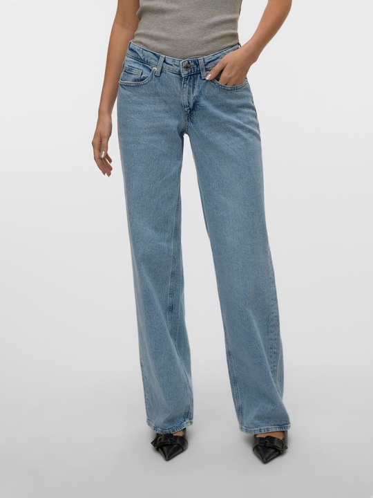 Produktbild Vero Moda VMVANESSA Niedrige Taille Weiter Beinschnitt Jeans Weit geschnitten (25)