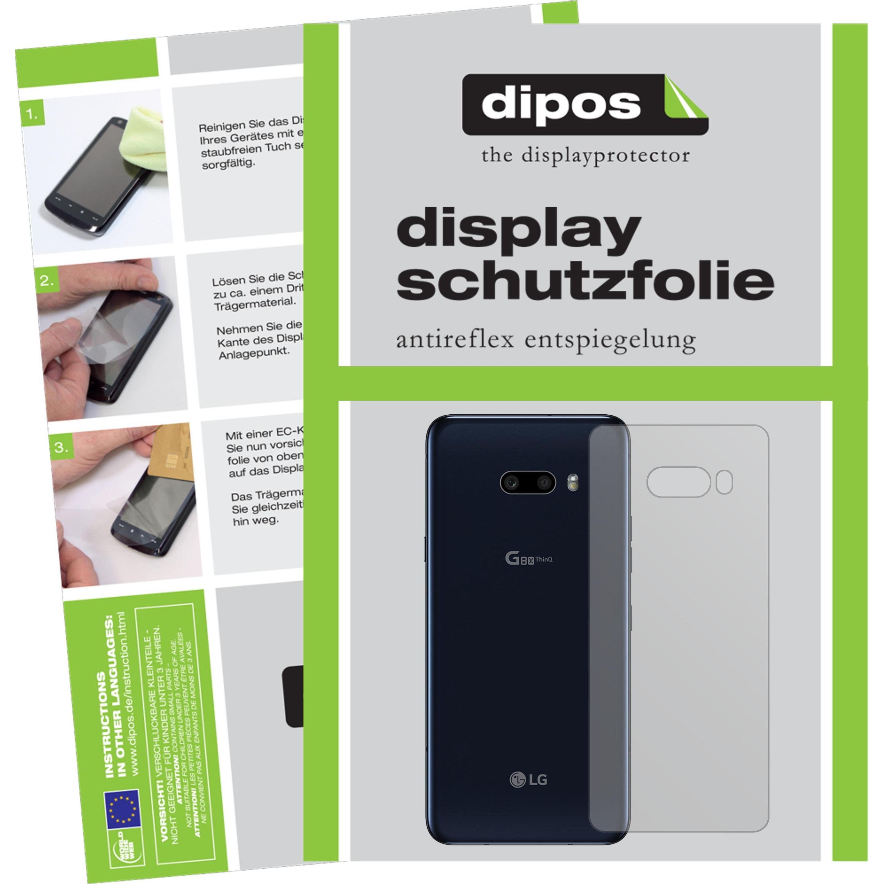 Dipos Displayschutzfolie Antireflex (6 Stück, LG G8X ThinQ), Smartphone Schutzfolie, Transparent