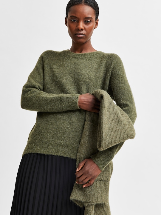 Produktbild Selected Femme Rundhalsausschnitt Woll Pullover (M)