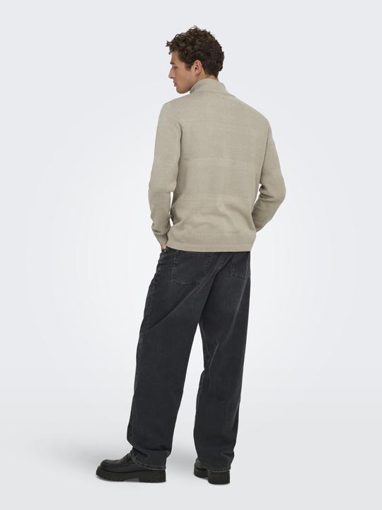 Produktbild Only & Sons Onsmalik Reg 12 Pin Zip Cardigan Knit (S)