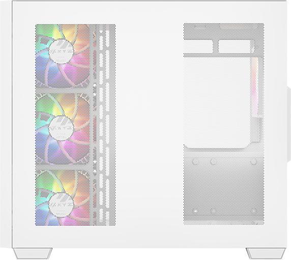 Actual product image xyz Boitier Moyen Tour ATX Qubex RGB avec panneaux vitrés (Blanc) (Micro-ITX, mATX, ATX)