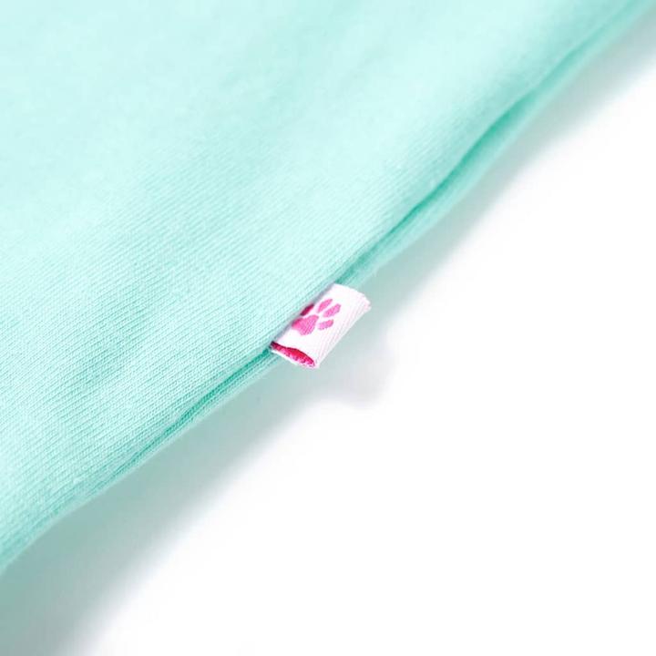 Immagine prodotto vidaXL Maglietta per bambini Verde menta chiaro 92,Materiale: 95 % cotone (92)