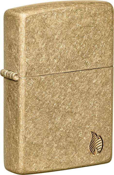 Actual product image Zippo Flame Armor Tumbled Brass