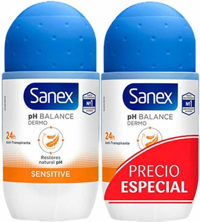 Sanex Ph Balance Dermo Sensitive Deodorant Roll On Duplo 2x50ml (Roll-on, 100 ml)