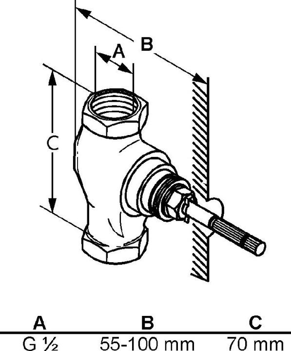 Produktbild Kludi Unterputzventil Baus. 1 - Vormontage DN 15 G-anschl G 1/