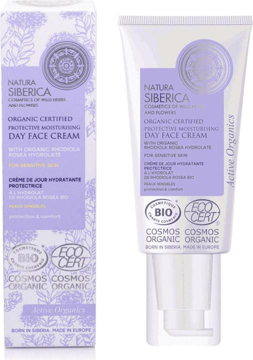 Image du produit Natura Siberica Crème hydratante protectrice certifiée bio pour peaux sensibles, 50 ml 8727E (Crème pour le corps, 50 ml)