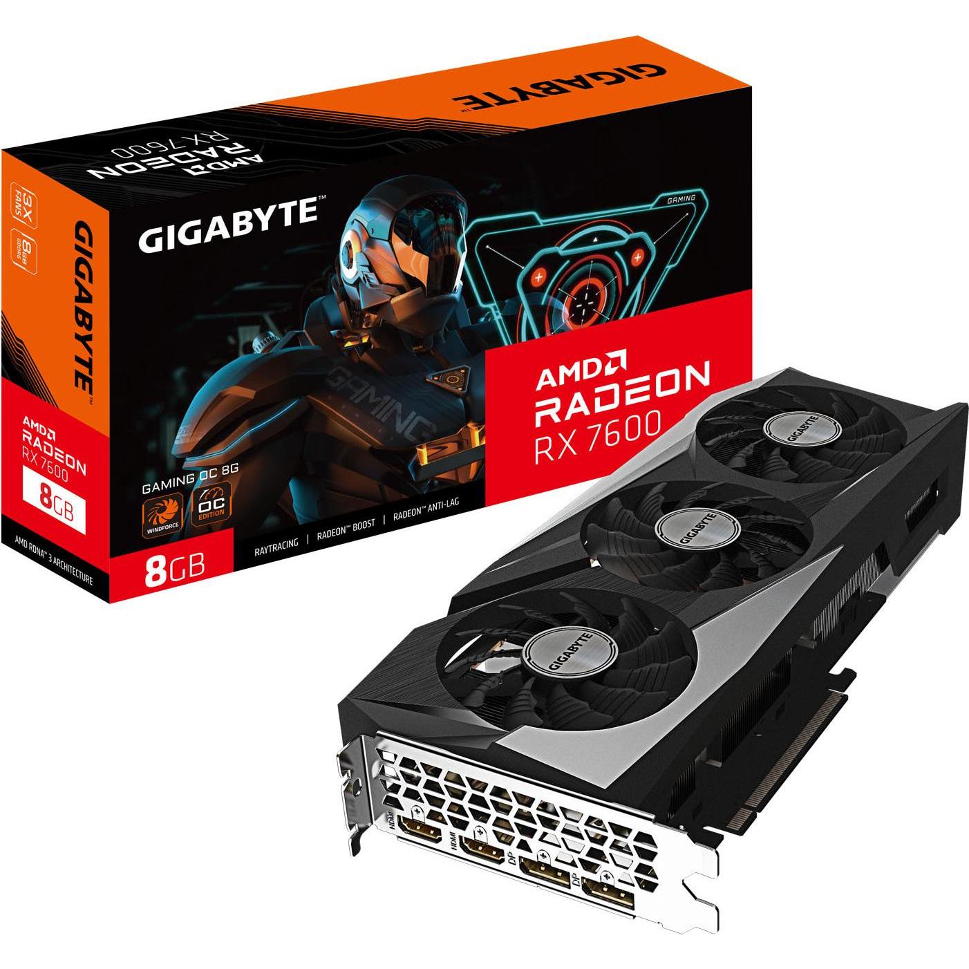 Gigabyte Radeon RX 7600 GAMING OC (8 GB), Grafikkarte