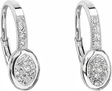 Actual product image Evolution Group Silver earrings with zircons 11192.1 (L)