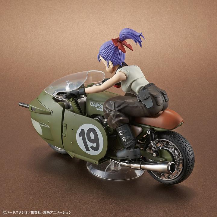 Actual product image Bandai Model Kit Dragon Ball Funkoe Rise Mech Bulma Motorcycle