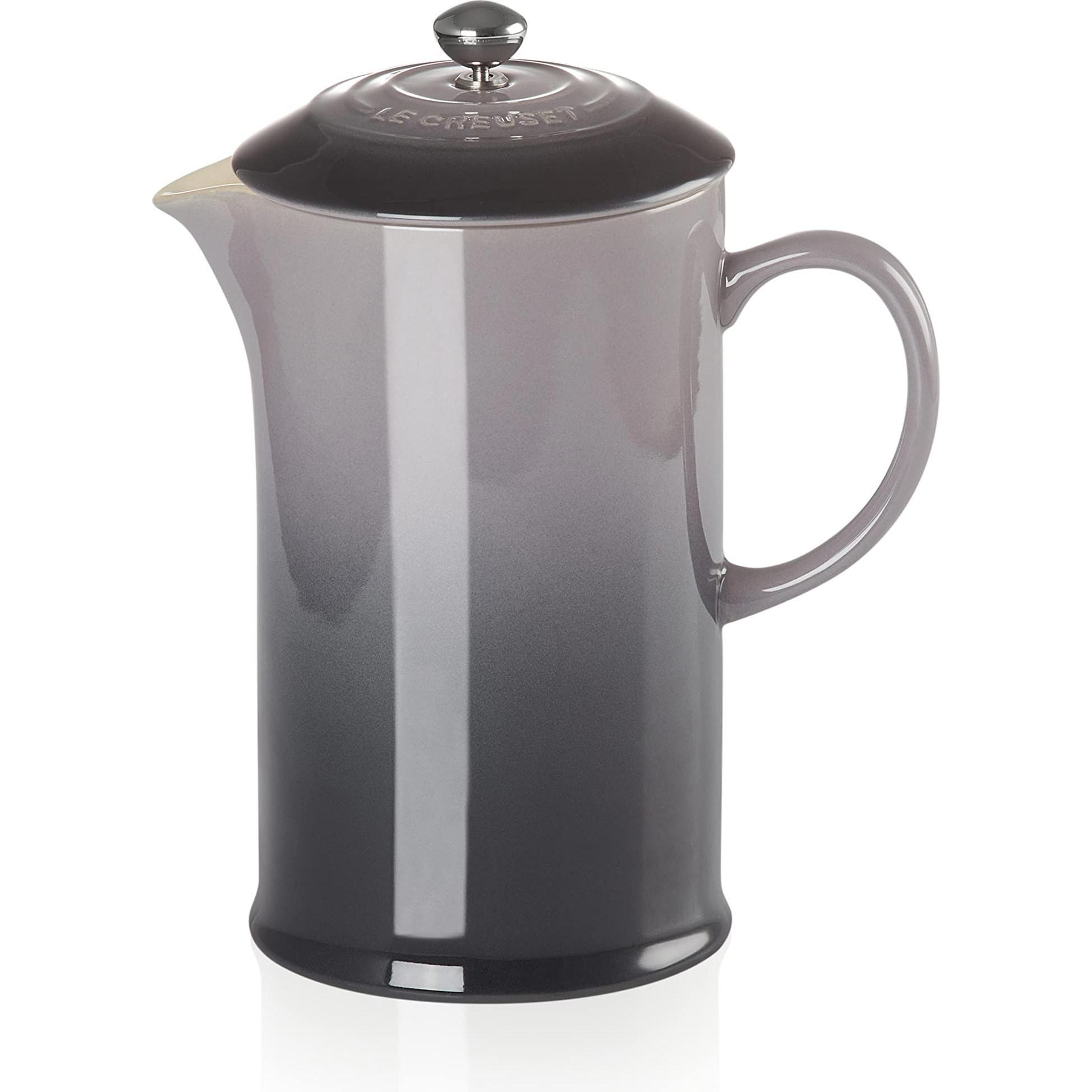 Le Creuset Kaffee-Bereiter/French Press, Flint, Kaffeebereiter, Grau