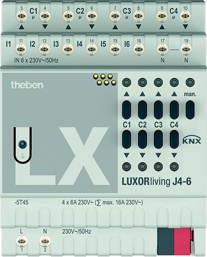Actual product image Theben LUXORliving J4-6 (Shutter actuator)