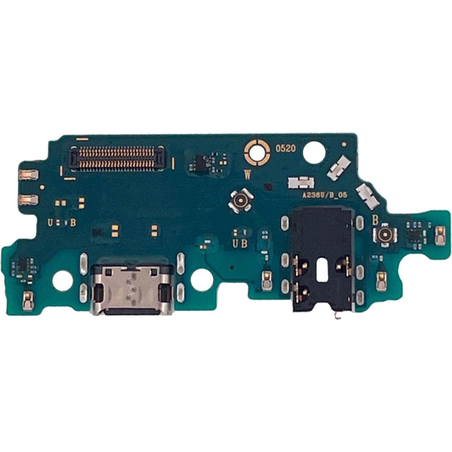 Thumbnail - Clappio USB-C Stecker + Mikrofon + 3.5mm Klinkenbuchse (Galaxy A23 5G), Mobilgerät Ersatzteile, Schwarz