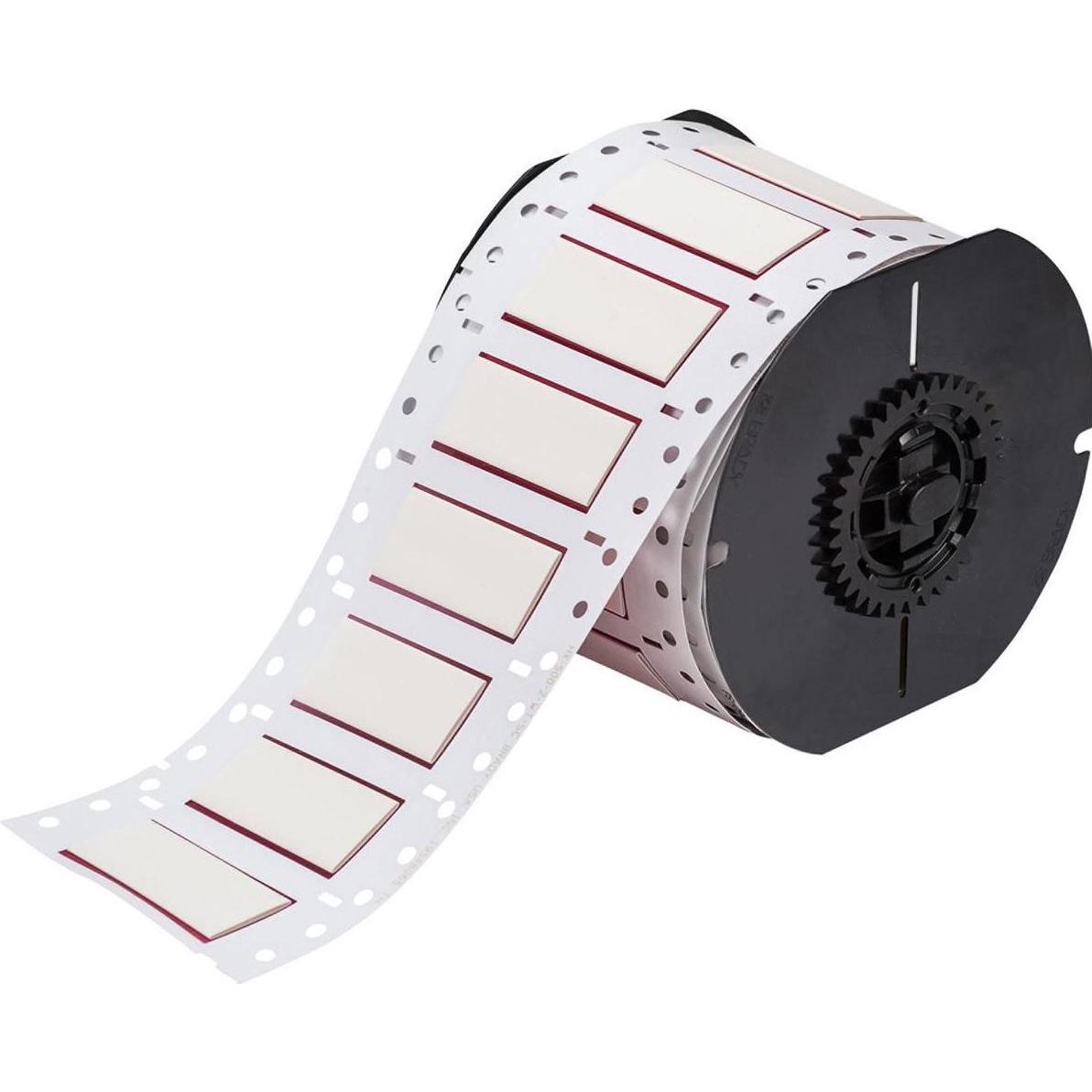 Brady, Etiketten, B33-500-2-7642, Heatex PermaSleeve, Polyolefin, Weiss, matt, 50.80 x 21.62 mm, für Durchmesse