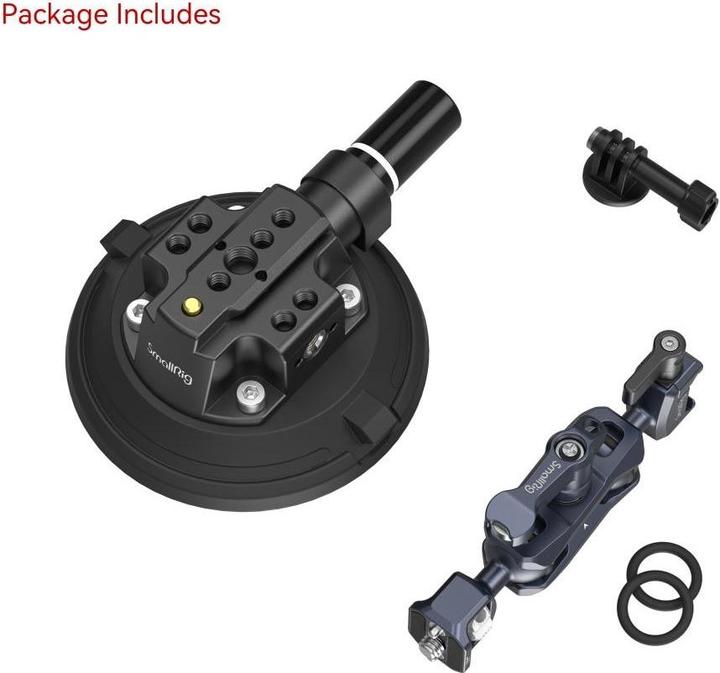 Actual product image SmallRig 4236C 4" Suction Cup Camera Mount Kit for Vehicle Shooting