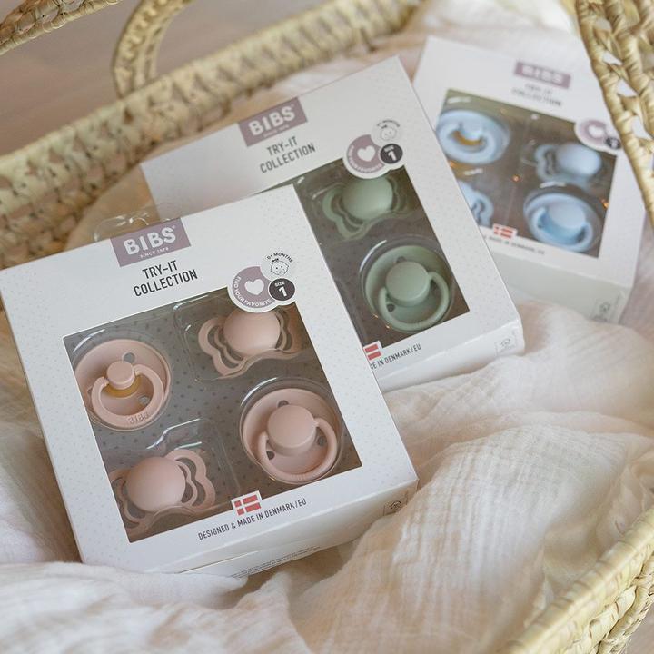 Immagine prodotto Bibs Succhietto Try-It Collection, Salvia (4 x, fino a 6 M.)