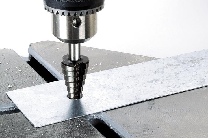 Produktbild wolfcraft 1 Stufenbohrer HSS, Schaft 10mm, ø8-30mm (10 mm)