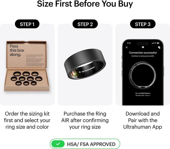 Immagine prodotto Ultrahuman Ring Air (6, Tappetino Grigio)