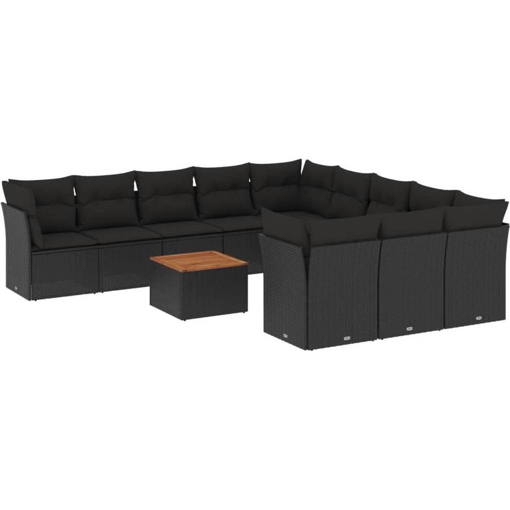 VidaXL, Gartenlounge, 10-tlg. Garten-Lounge-Set mit Kissen