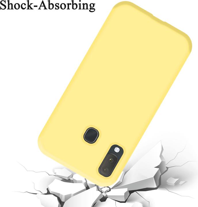 Productafbeelding Cadorabo TPU Liquid Silicone Case Cover (Samsung Galaxy A20e)