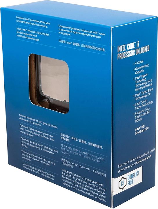 Produktbild Intel Core i7 7700K (LGA 1151, 4.20 GHz, 4 -Core)