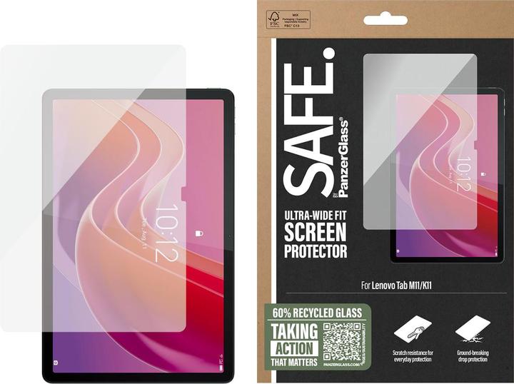 Image du produit PanzerGlass SAFE. by ® Screen Protector Lenovo Tab M11 | K11 | Ultra-Wide Fit (1 pcs, Lenovo Tab K11, Lenovo Tab M11)