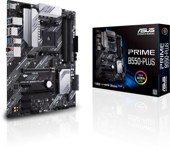 Actual product image ASUS PRIME B550-PLUS (AM4, AMD B550, ATX)