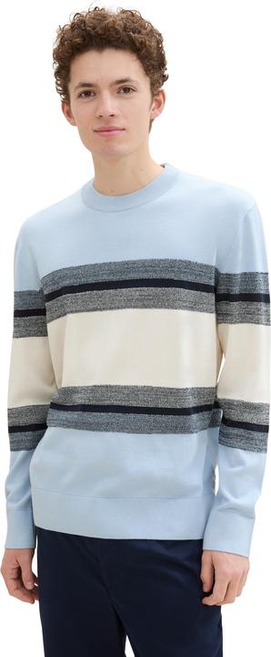 Produktbild Tom Tailor block stripes crewneck knit (L, M)