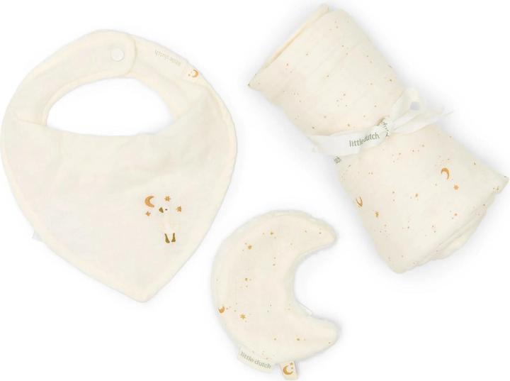 Actual product image Little Dutch Geschenkbox Textil - Moon & Stars (0 Months)