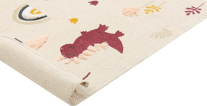 Produktbild Beliani Kinderteppich mehrfarbig aus Baumwolle Dinosaurier 80 x 150 cm TIOP (150 x 80 cm)