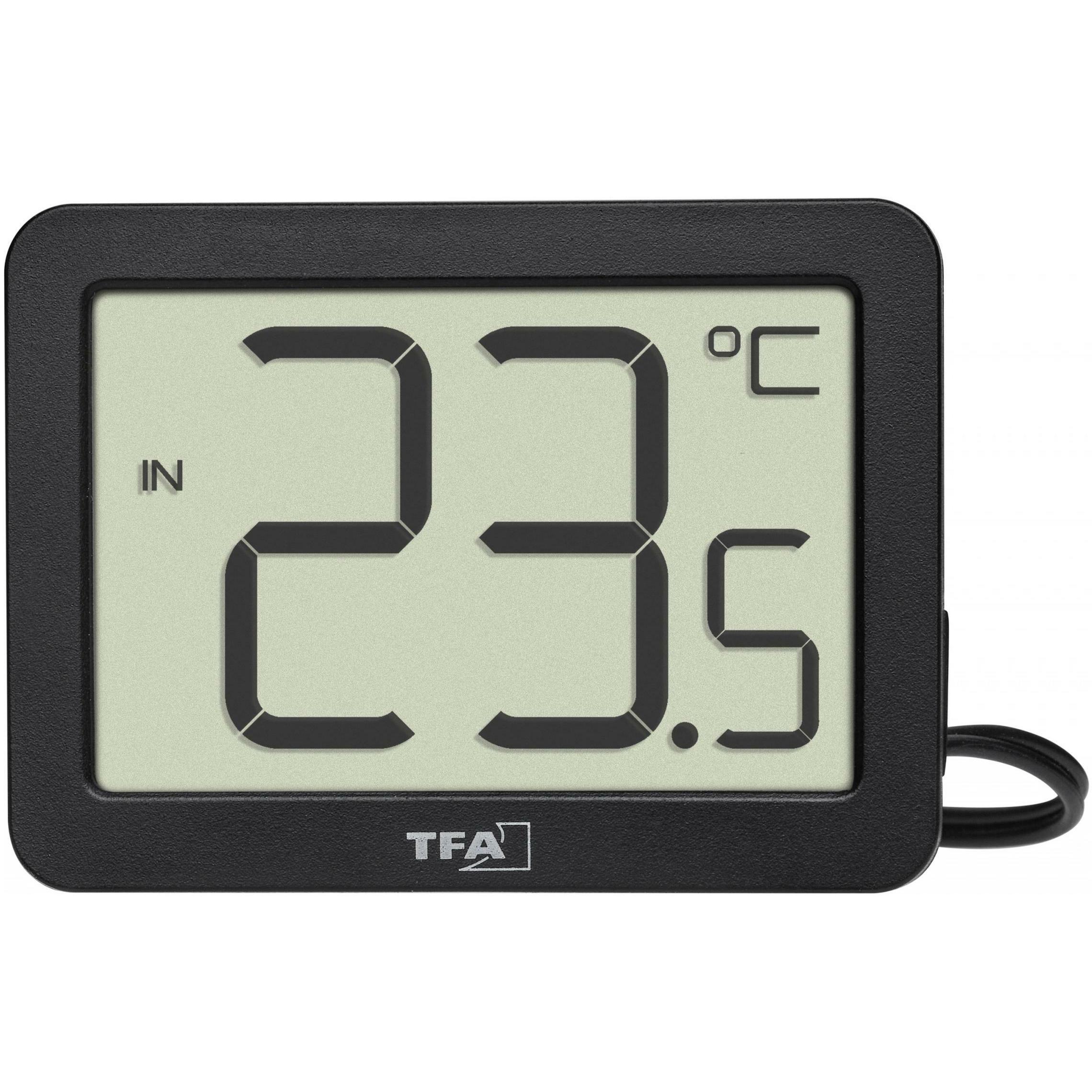 Thumbnail - TFA Digitales Thermometer, Thermometer + Hygrometer, Schwarz