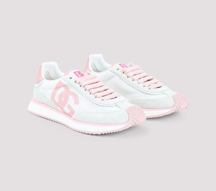 Produktbild Dolce & Gabbana dragon sneakers in mixed materials white and pink color (40)