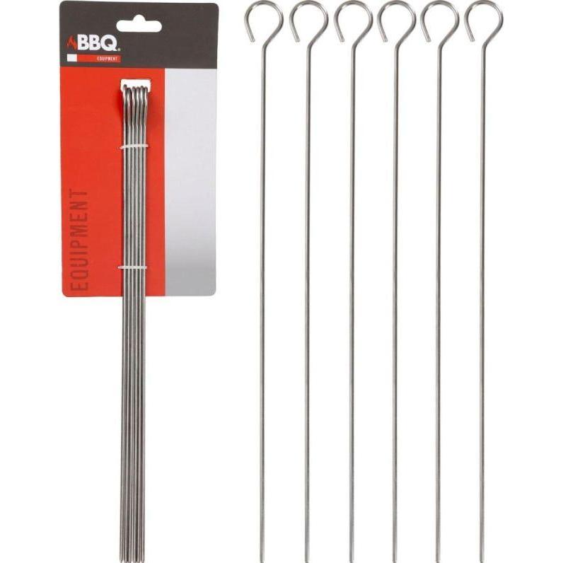 BBQ Collection, Posateria BBQ, Szpikulec Do Szaszłyków 6szt Dł. 35,5cm Stal Nierdzewna
