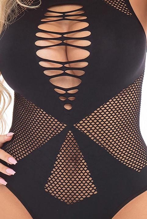 Image du produit Pink Lipstick Lingerie DUCHESS Bodytockings érotiques Black Taille unique (Taille unique)