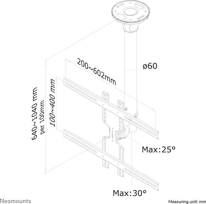 Actual product image Neomounts Fpma-C400 (Ceiling, 60")