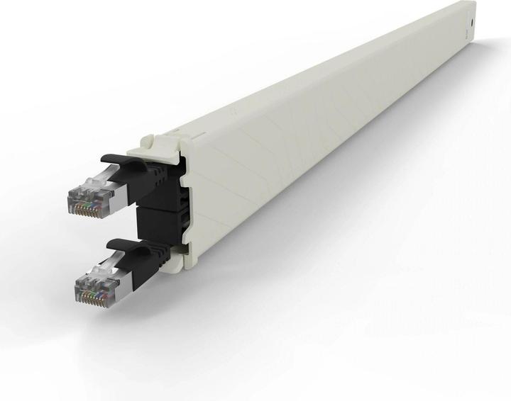 Produktbild PATCHBOX one / Cassette / 30RU / Cat 6A, STP, 1.8 m, Schwarz (S/FTP, CAT6a, 1.80 m)