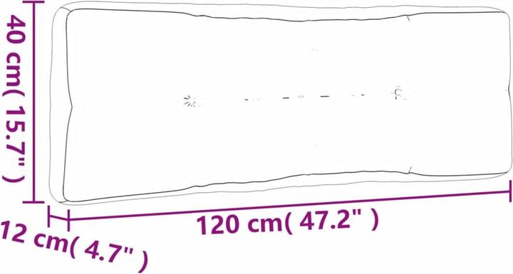 Actual product image vidaXL 10-piece garden lounge set with cushions (120 x 80 x 12 cm)