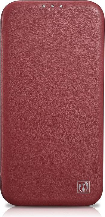 Actual product image iCarer CE Premium Leather Folio Case iPhone 14 Plus Magnetic Flip Leather Folio Case MagSafe Red (WM (Apple iPhone 14 Plus)