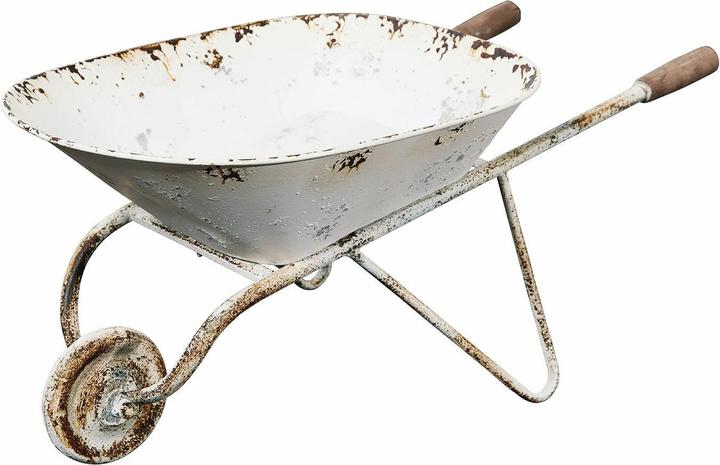 Image du produit Loberon Brouette décorative Padoux blanc antique