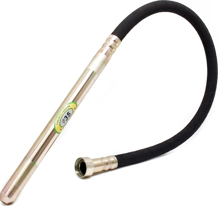 Actual product image Wiltec Vibrating Poker Bottle Ø 35mm with 1.5m Hose for Electric Concrete Vibrators
