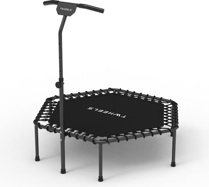 Twheels Trampoline de fitness – hauteur réglable avec poignée en T et suspension à élastique
