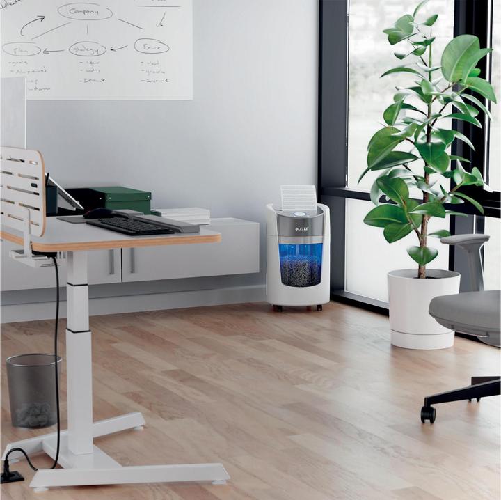 Actual product image Leitz IQ OPTIMAX SMALL OFFICE - Aktenvernichter Mikroschnitt (Particle cut)