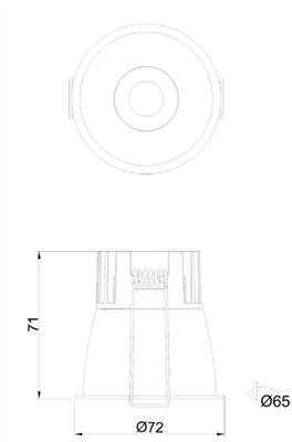 Immagine prodotto EB Troller LED-Spot IP40 9W 720lm 3000K 36° Ø72mm (720 lm)