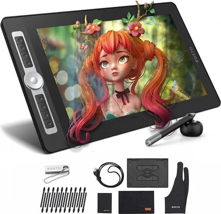 Actual product image Bosto Graphic tablet BT-16HD PRO 0FH (15.60", 5080 lpi)