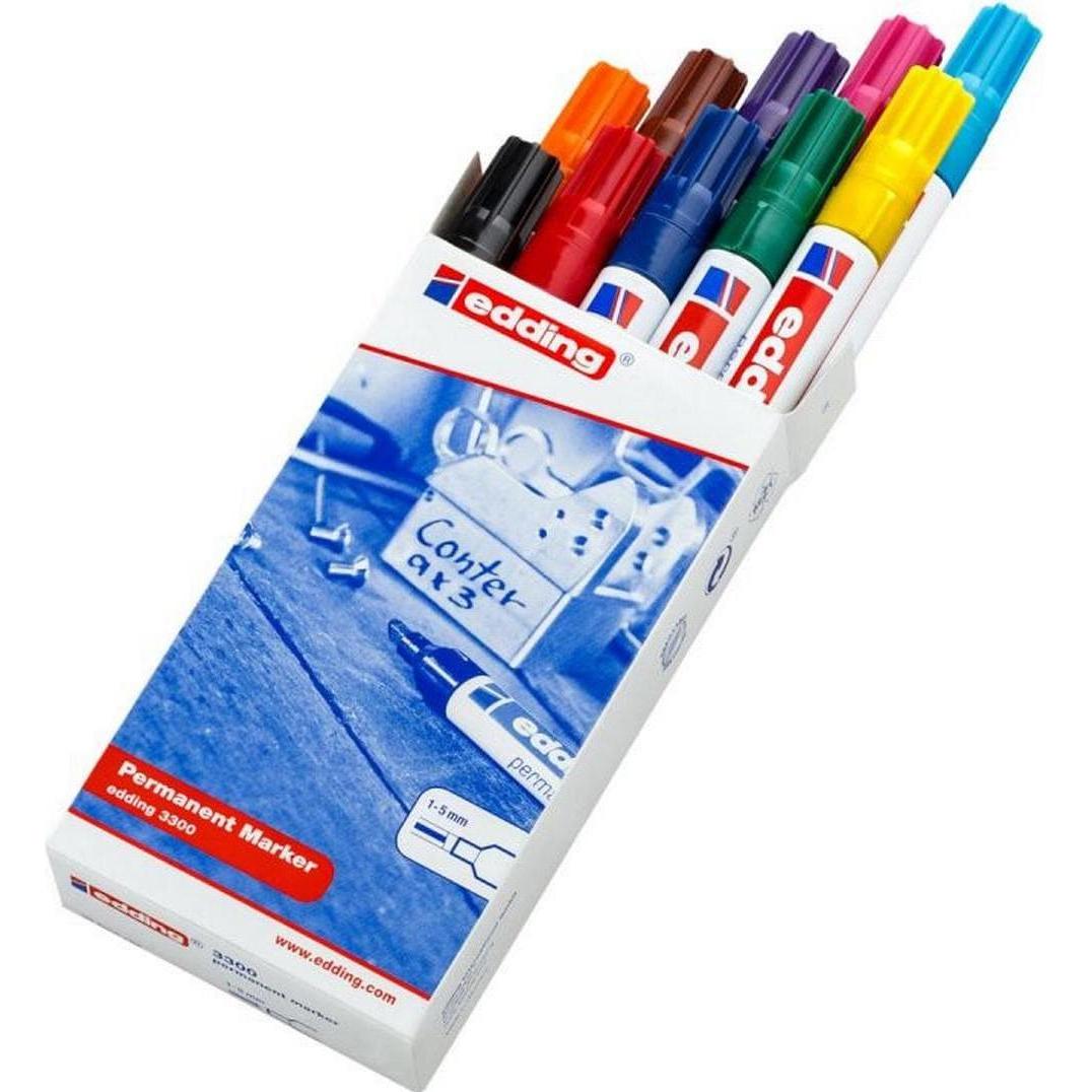 Edding, Marker, 3300-E10 (Mehrfarbig, 5 mm, 10 x)