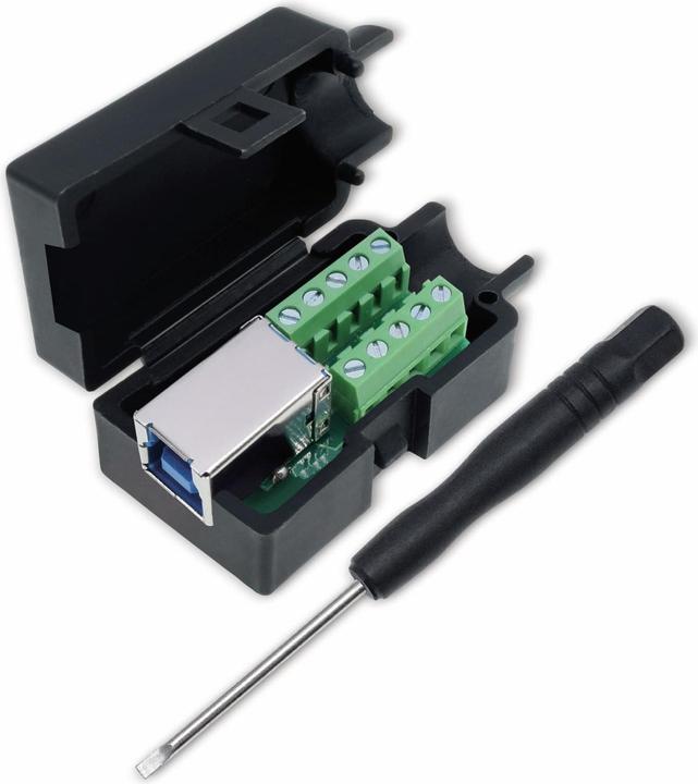 Actual product image Quadrios USB 3.0 modular socket set, type B socket, straight 2001C205 Content: 1 pc.