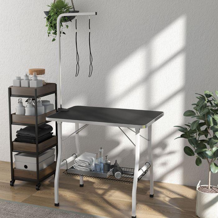 Immagine prodotto Swisshandel24 Hundepflegetisch, höhenverstellbar Trimmtisch für Hunde, klappbar Schertisch (Cane)