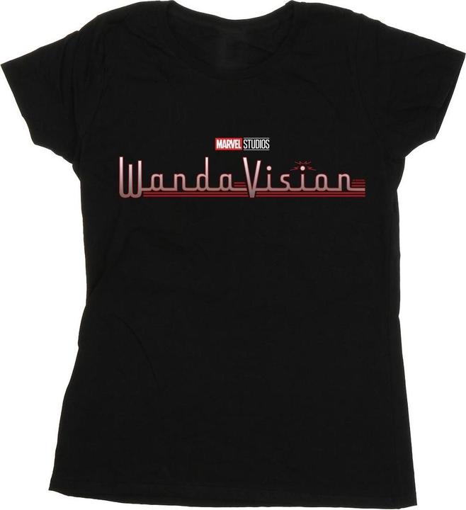 Actual product image Womens/Ladies WandaVision Logo Cotton T-Shirt (XXL)