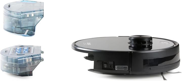 Immagine prodotto Domo DO7298S Robot aspirapolvere e mocio nero controllato da app, telecomandato, con saggezza (2700 Pa, Panno)