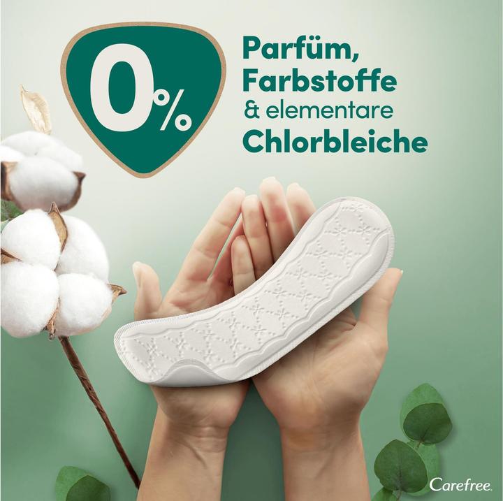 Actual product image Carefree Organic Cotton Long - Panty liners - 24.0pcs (24x)